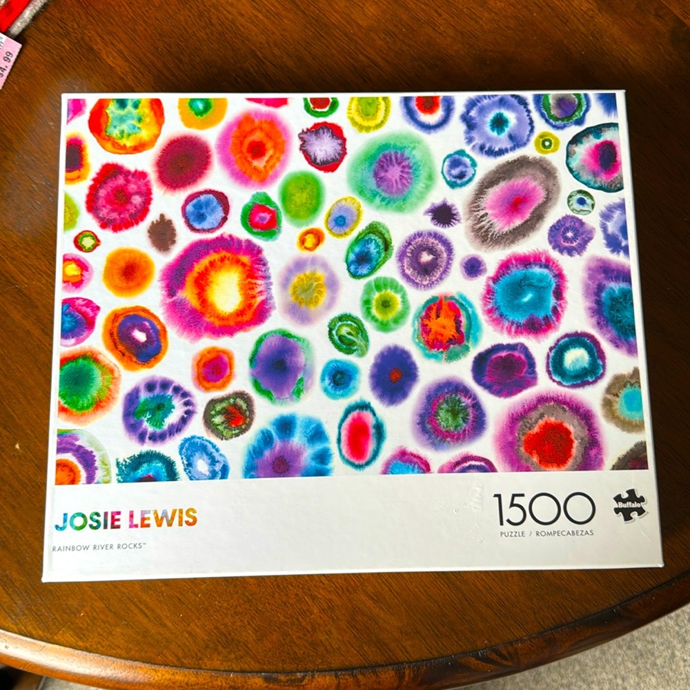 Buffalo Games 1500 piece puzzle Josie Lewis Rainbow River Rocks